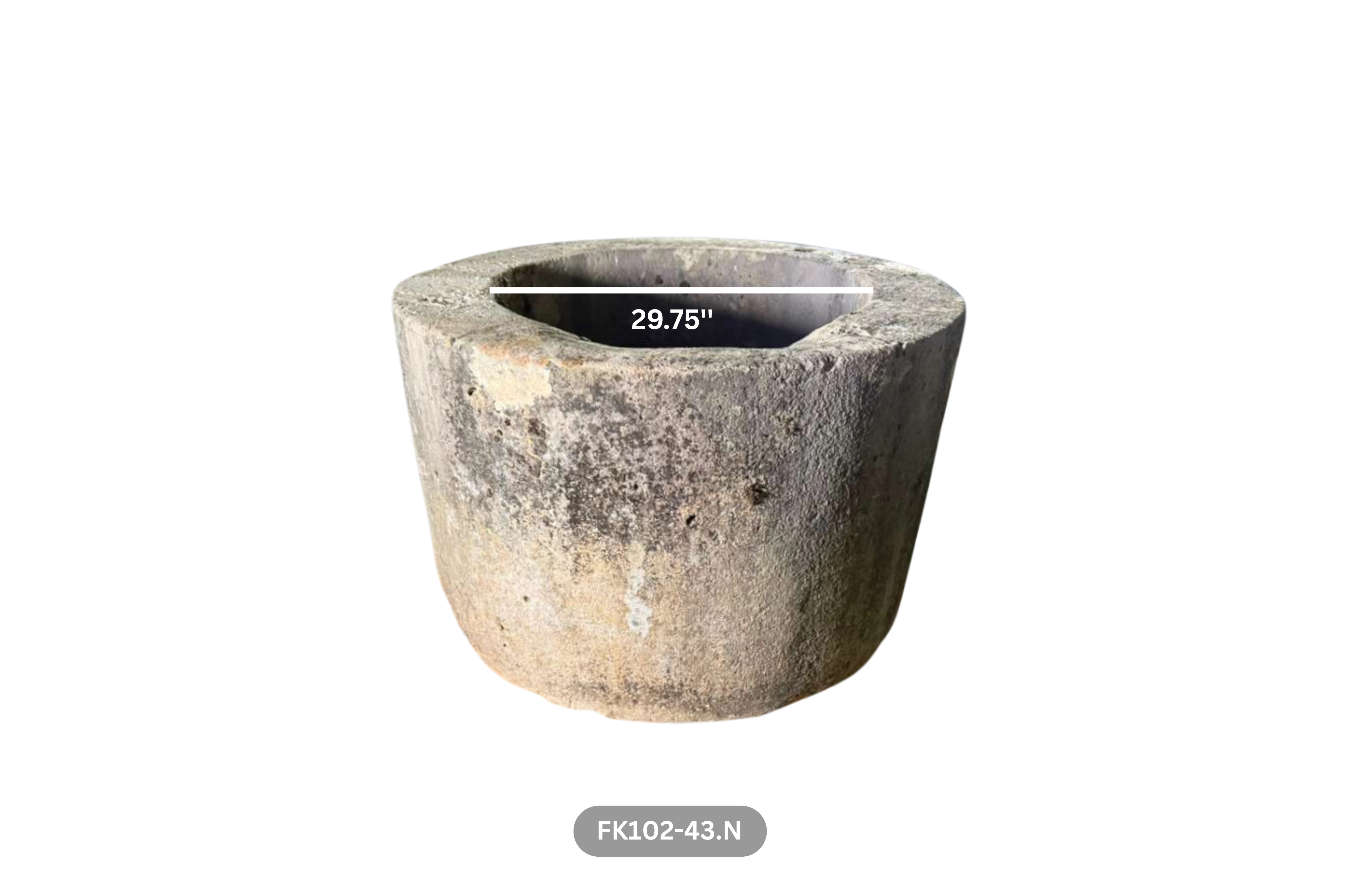 French Antique 19th Century Limestone Well - Image 6